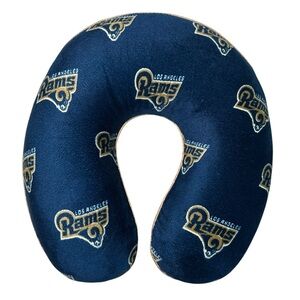 NFL Los Angeles Rams Travel Memory Foam Neck Pillow in Blue and Gold